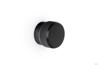 Tirador de mueble Brooklyn Big 40 de aluminio negro cepillado