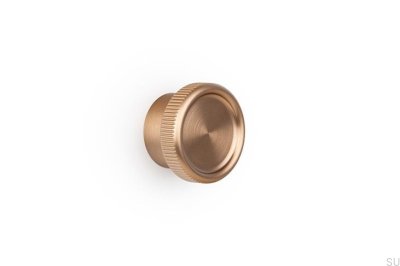 Tirador de aluminio Boto 45 para muebles, acabado dorado cepillado Cava