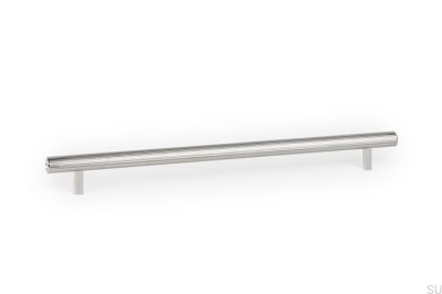 Tirador alargado para muebles Boto 320, aluminio, niquelado, pulido.