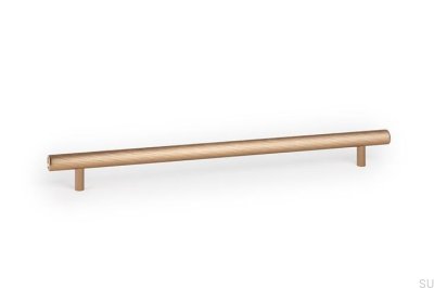 Tirador alargado para muebles Boto 320 de aluminio cepillado color oro Cava.