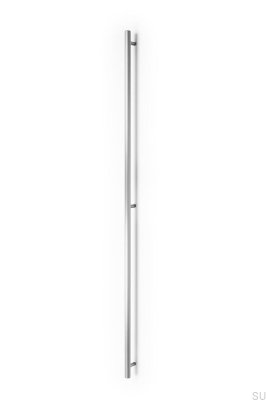 Tirador alargado para muebles Boto 960, aluminio plateado cepillado.