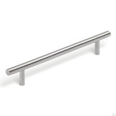 Tirador para mueble alargado 1407 96 Acero pulido