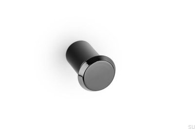 Tirador para muebles Fase 23, aluminio, titanio negro, PVD pulido.