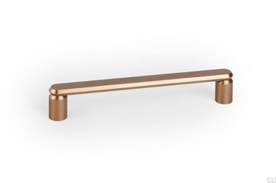 Tirador para muebles Fase 160 de aluminio cepillado dorado Cava