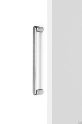 Tirador de mueble alargado de un solo lado Fase Big 320 Aluminio Plata Cepillado