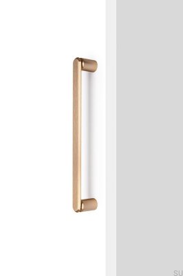 Tirador de mueble alargado de un solo lado Fase Big 320 Aluminio Oro Cepillado Cava