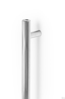 Tirador de mueble alargado de un solo lado Boto Big 320, aluminio, niquelado, pulido
