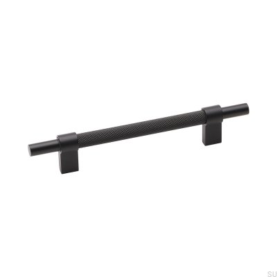 Tirador para mueble longitudinal Pitch 128 Aluminio Negro