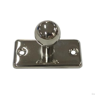 Pomo para mueble con base 5320 Níquel pulido