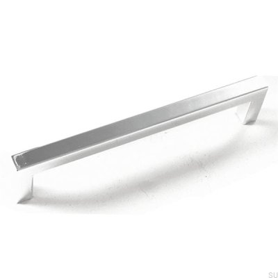 Tirador para mueble rectangular 8137 Plata sintética