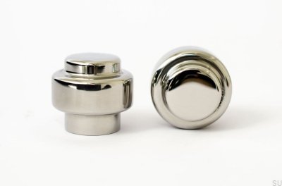 Pomo para mueble Colgador de pared Hip 30 Acero pulido