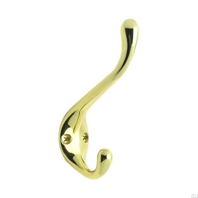 Perchero de pared Lagan, oro pulido