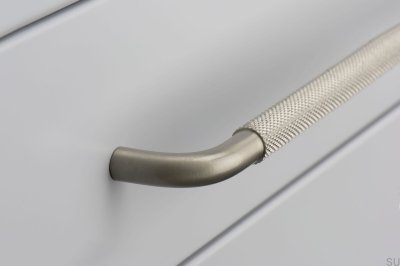 Tirador para mueble alargado Helix 128, aluminio, plata 