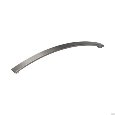 Tirador para mueble rectangular Malen 224 Plata cepillado (aspecto inox)