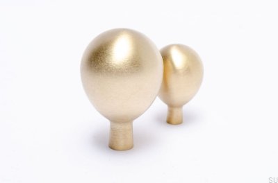 Pomo para mueble Drop 28 Latón Cepillado Sin pintar