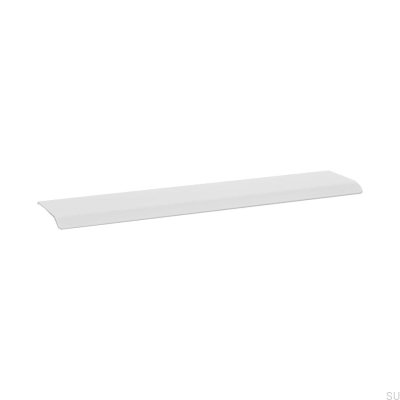 Tirador para mueble Curve 128 edge, Aluminio Blanco