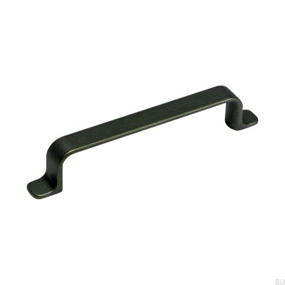 Tirador para mueble rectangular Rio 128 Bronce envejecido