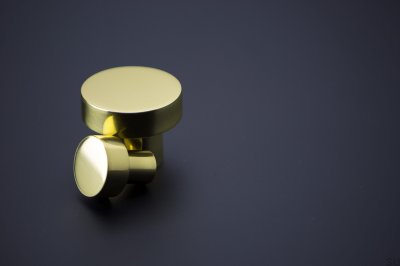 Pomo para mueble Mood 20 Latón Pulido y Lacado