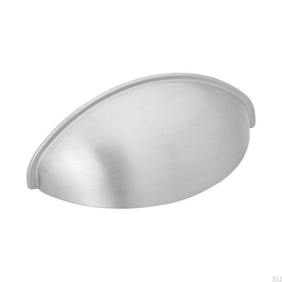 Tirador para mueble Shell 2532 64 Plata cepillado