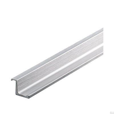 Tirador para mueble con borde embellecedor 596 Silver Steel