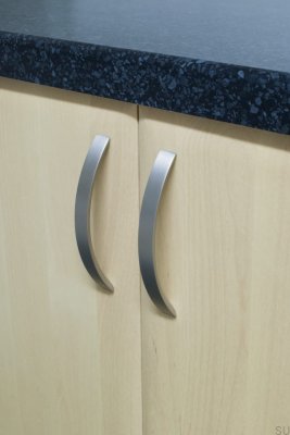 Tirador para mueble largo Yazz 128 Silver Brushed
