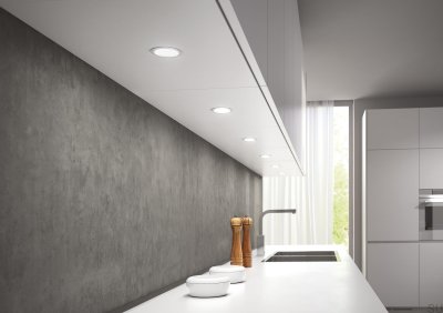 Foco LED Atom 2700K 24V/3W Plata