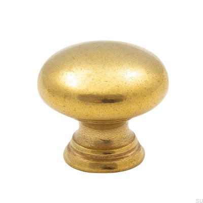 Pomo para mueble 411 24 Oro Latón Sin pulir Sin pintar