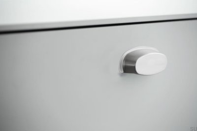 Tirador para mueble empotrado Pharma 64 Plata cepillado