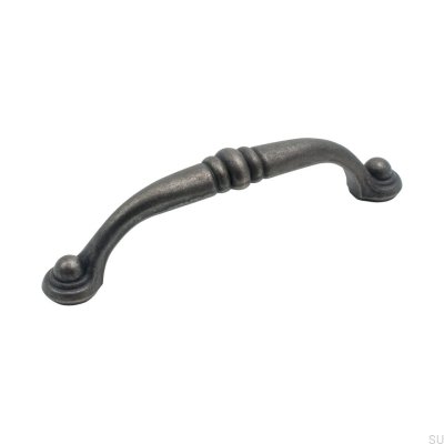 Tirador para mueble alargado 8443 96 Antique black