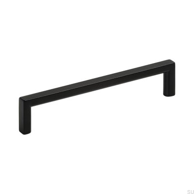 Tirador para mueble alargado Soft 128 Metal Negro