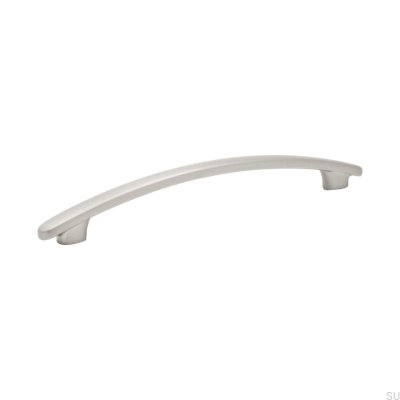 Tirador para mueble Salsa 128, plateado cepillado