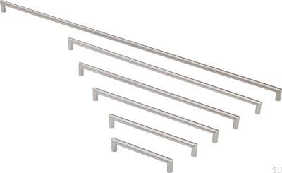 Tirador para mueble rectangular Estándar 12192 Acero inoxidable