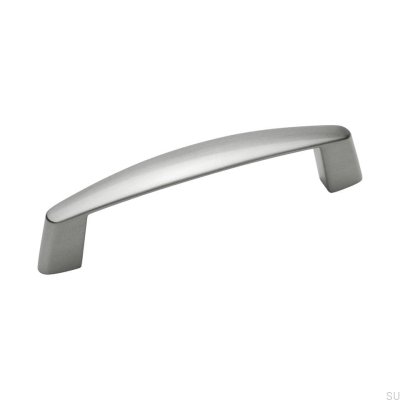 Tirador para mueble alargado Strikt 96, plata cepillada