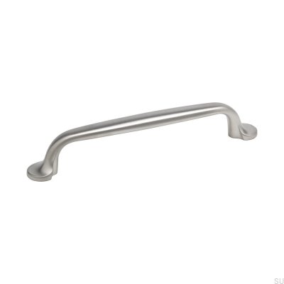 Tirador para mueble alargado 7032128 Plata cepillado (aspecto inox)