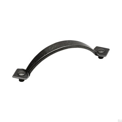 Tirador para mueble rectangular Boarp 96 Forged Żelazny