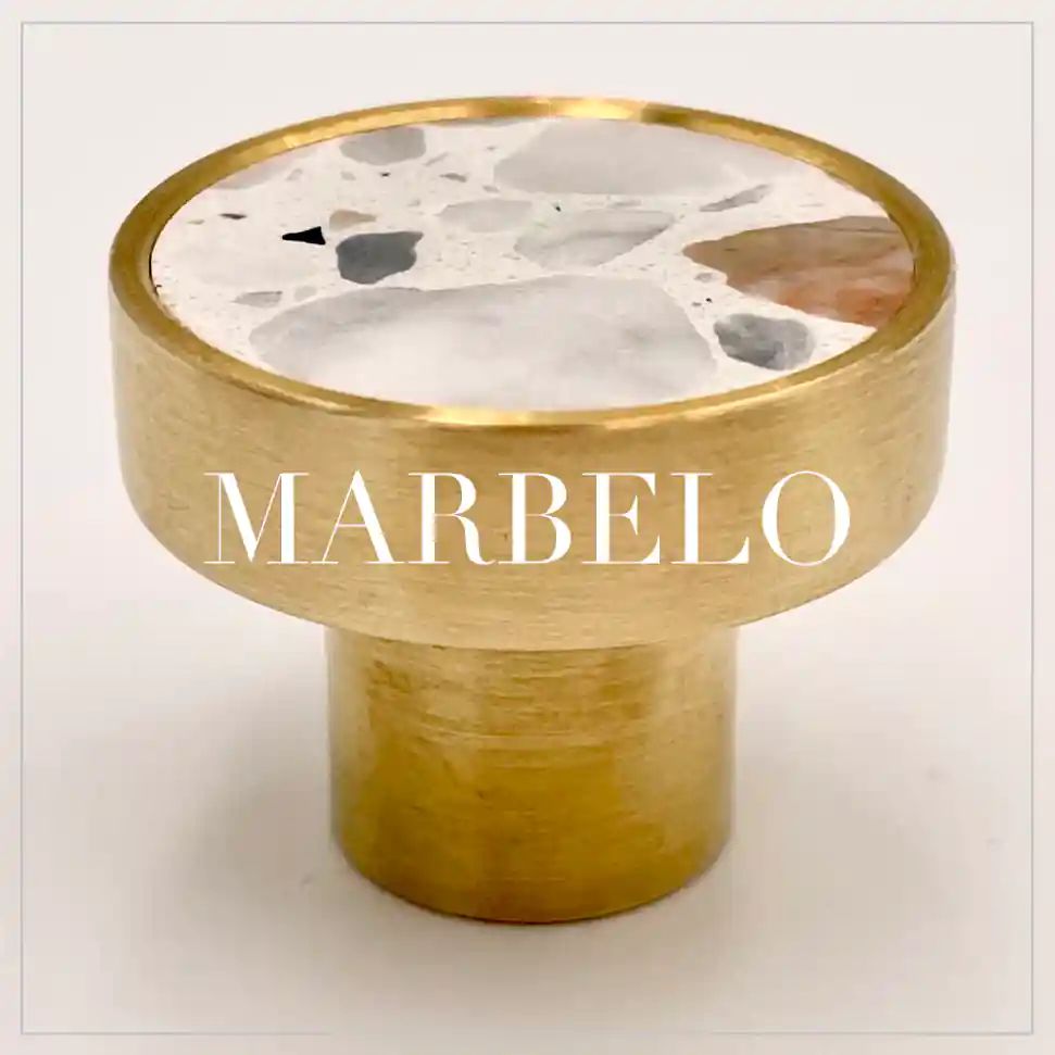 Luksusowe produkty od Marbelo. Uchwyty meblowe z marmurem i kamieniem